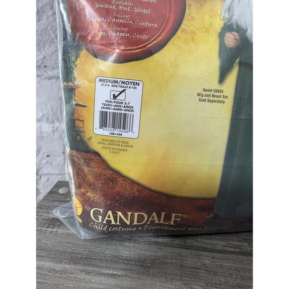 New Hobbit Halloween Costume Size Medium 8-10 Kids - Picture 3 of 5
